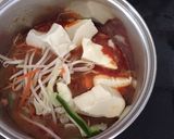 ひとりスンドゥブ鍋風ラーメン作り方3写真