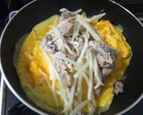 モヤシとチーズ入りとん平焼き作り方5写真
