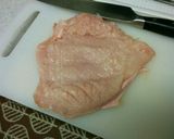 やわらか胸肉の明太チーズ焼き作り方1写真