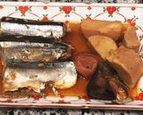 圧力鍋で秋刀魚と海老芋の梅煮作り方5写真