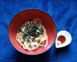 あごだしつゆでたまごパスタ作り方4写真