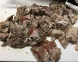 とろっとろすじ肉とカブ菜の醤油煮作り方2写真