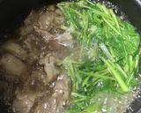 とろっとろすじ肉とカブ菜の醤油煮作り方5写真