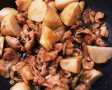 さといもと豚肉の甘辛煮作り方7写真
