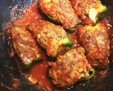 外れない！ピーマンの肉詰めトマトソース煮作り方15写真