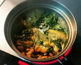 水菜と油揚げのさっと煮作り方1写真