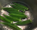 おくらと若芽の胡麻和え～柚子胡椒風味～作り方3写真