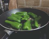 パン粉抜きで簡単ふつうのピーマンの肉詰め作り方5写真