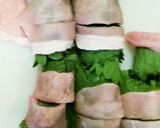 豚ロース肉のしそ巻き串 柚子胡椒添え作り方2写真