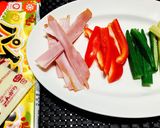 魚焼きグリルで♡鮮やか編みベジチーズパイ作り方1写真