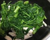 菊菜(春菊)とささみの胡麻和え作り方3写真