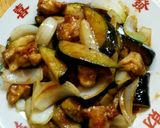 鶏肉と茄子と玉ねぎのニンニク味噌炒め作り方9写真
