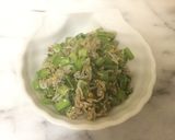 〃カブの葉のじゃこ炒め作り方1写真