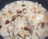 超簡単☆里芋と椎茸と油あげ♡みるくスープ作り方2写真