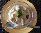 超簡単☆里芋と椎茸と油あげ♡みるくスープ作り方4写真