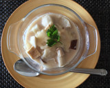 超簡単☆里芋と椎茸と油あげ♡みるくスープ作り方4写真
