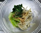 小松菜とごぼうのごま酢和え作り方4写真