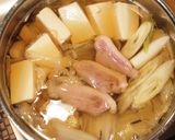 あご出汁つゆの鴨鍋作り方1写真