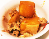 簡単15分♡ホクホクかぼちゃひき肉の煮物作り方16写真