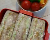 夕食の残りdeチキンサンド✨お弁当✨作り方8写真