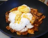 簡単！辛さマイルド♪キムチ炒飯作り方6写真