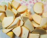 だしの素で簡単！里芋となすと豚肉の煮物作り方3写真