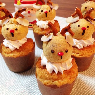 クリスマス☆*トナカイカップケーキ*☆ by スズケンさんの嫁