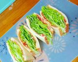 簡単栄養絶賛ハムチーズレタスサンド作り方8写真