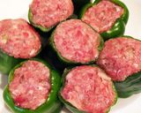 クリスマス★ピーマンの肉詰めBBQソース作り方4写真