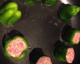 クリスマス★ピーマンの肉詰めBBQソース作り方5写真
