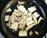 豆苗入り中華風炊き込みご飯作り方2写真