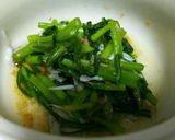 【減塩】春菊のお浸し作り方3写真