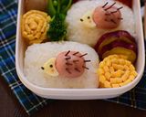 【キャラ弁】ウインナーのハリネズミ弁当作り方4写真