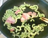ゴーヤとベーコンのシンプルパスタ♡作り方2写真
