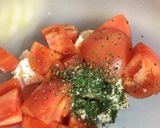 フェタチーズのトマトサラダ作り方2写真