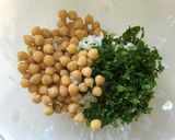 ひよこ豆パセリのカッテージチーズサラダ♪作り方2写真