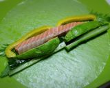 ピリ辛ゴマだれ♪サーモンとアボカド生春巻作り方4写真