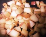 りんごのクランブルチーズケーキ作り方1写真