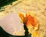 ホットプレートdeダシダ餅チーズもんじゃ作り方3写真