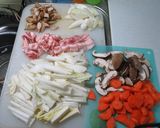簡単！！　白菜たっぷり豚バラ豚汁作り方1写真