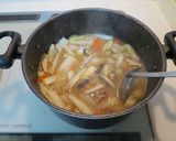 簡単！！　白菜たっぷり豚バラ豚汁作り方4写真