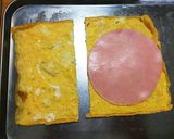 卵1つで♪お弁当ハムロール&チーズロール作り方3写真