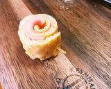 卵1つで♪お弁当ハムロール&チーズロール作り方6写真