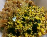 納豆ふりかけマヨネーズ♥朝食ランチご飯丼作り方5写真