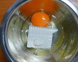 卵お豆腐inたらこのトースト！作り方1写真
