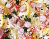 天板いっぱいのピザトースト作り方8写真