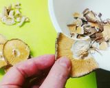 干し椎茸のコーヒーミルクスープ。作り方2写真