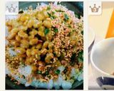 納豆ふりかけマヨネーズ♥朝食ランチご飯丼作り方7写真