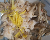 帆立缶と✡きのこの✡茶碗蒸し✡柚子入り作り方4写真