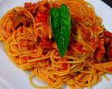 塩さんまde☆トマトソースパスタ作り方8写真